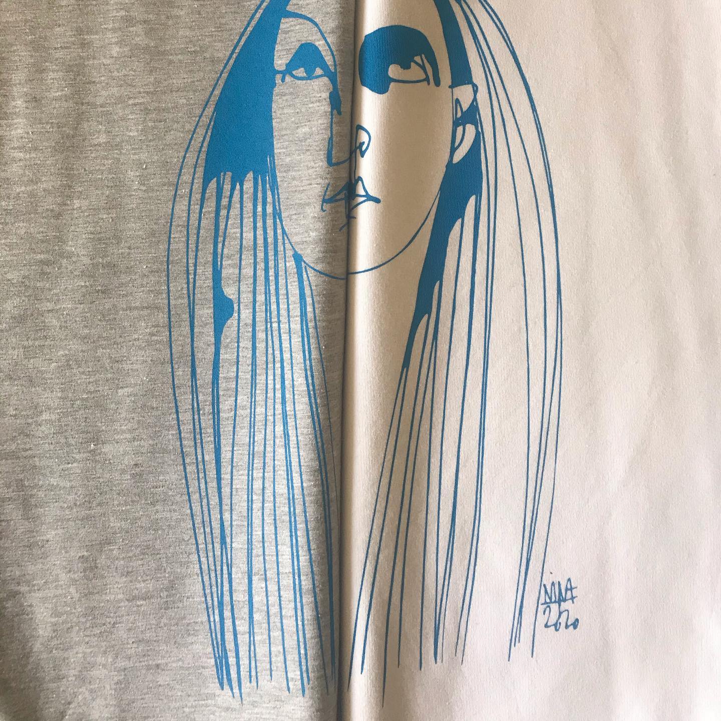 Футболка с авторским принтом — Нина Хемчян