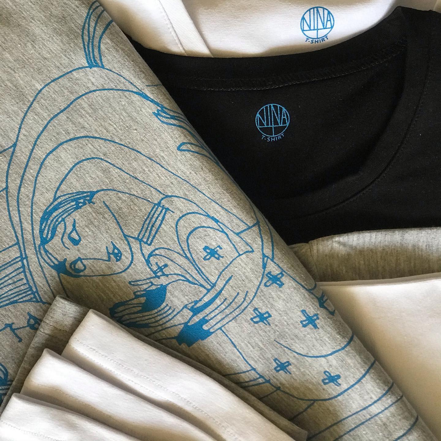 Футболка с авторским принтом — Нина Хемчян