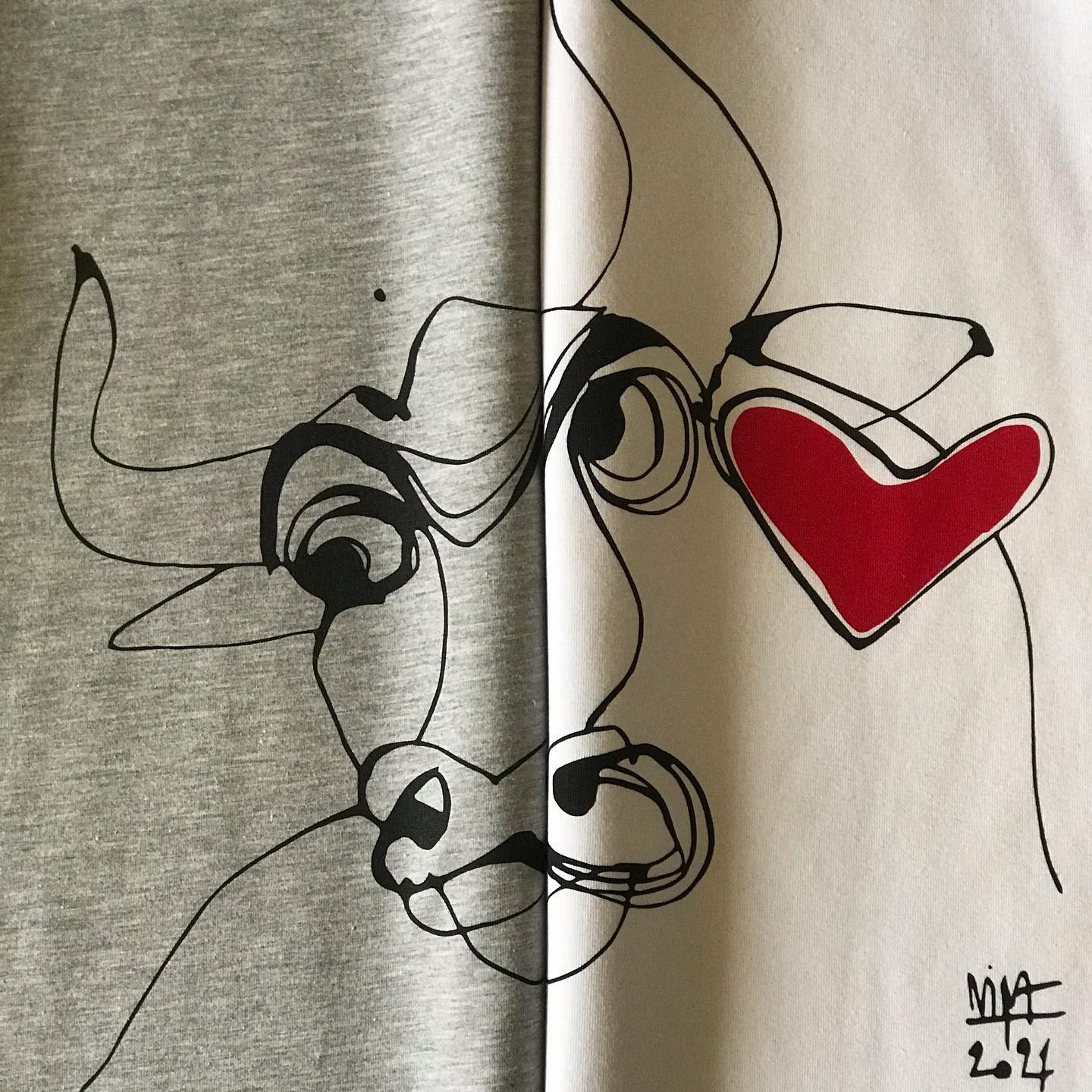 Футболка с авторским принтом — Нина Хемчян