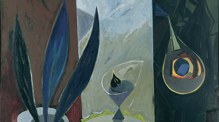 “Նատյուրմորտ պատուհանի մոտ” 1984, կտավ, յուղաներկ, 130 x 110 սմ