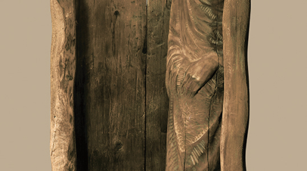 “Մինասի հիշատակին” փայտ, 100 x 60 x 50 սմ