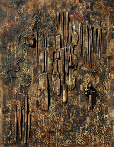 “Չգրված երգ” 1969, կոլաժ, 145 x 110 սմ