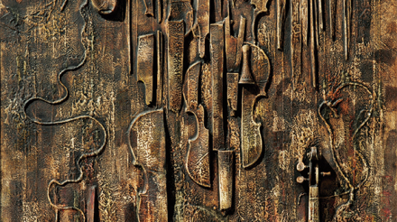 “Չգրված երգ” 1969, կոլաժ, 145 x 110 սմ