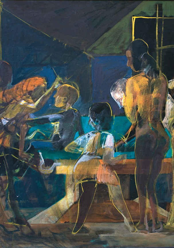 “Խաղը” շարքից, 1986, կտավ, յուղաներկ, 80 x 100 սմ