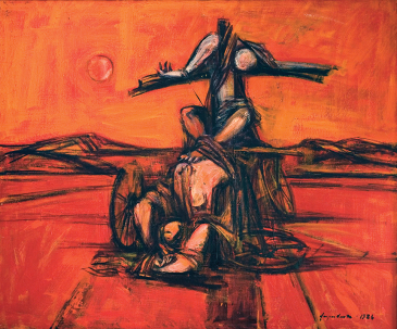 “Հիշողություններ Մուշից” 1987, կտավ, յուղաներկ, 100 x 120 սմ